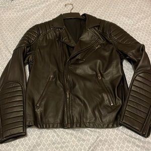 Men’s H&M Divided faux leather jacket size medium.
